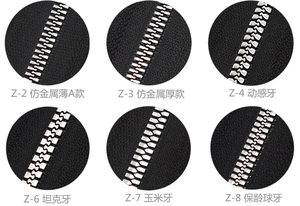 黒ジッパーテープタイプ5プラスチックジッパーチェーンナイロン長鎖ジッパー