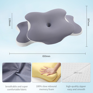 LIANDA Oreiller de lit P-102 en forme d'oreille en mousse à mémoire de forme orthopédique cervicale pour dormir confortable - Product Image 6