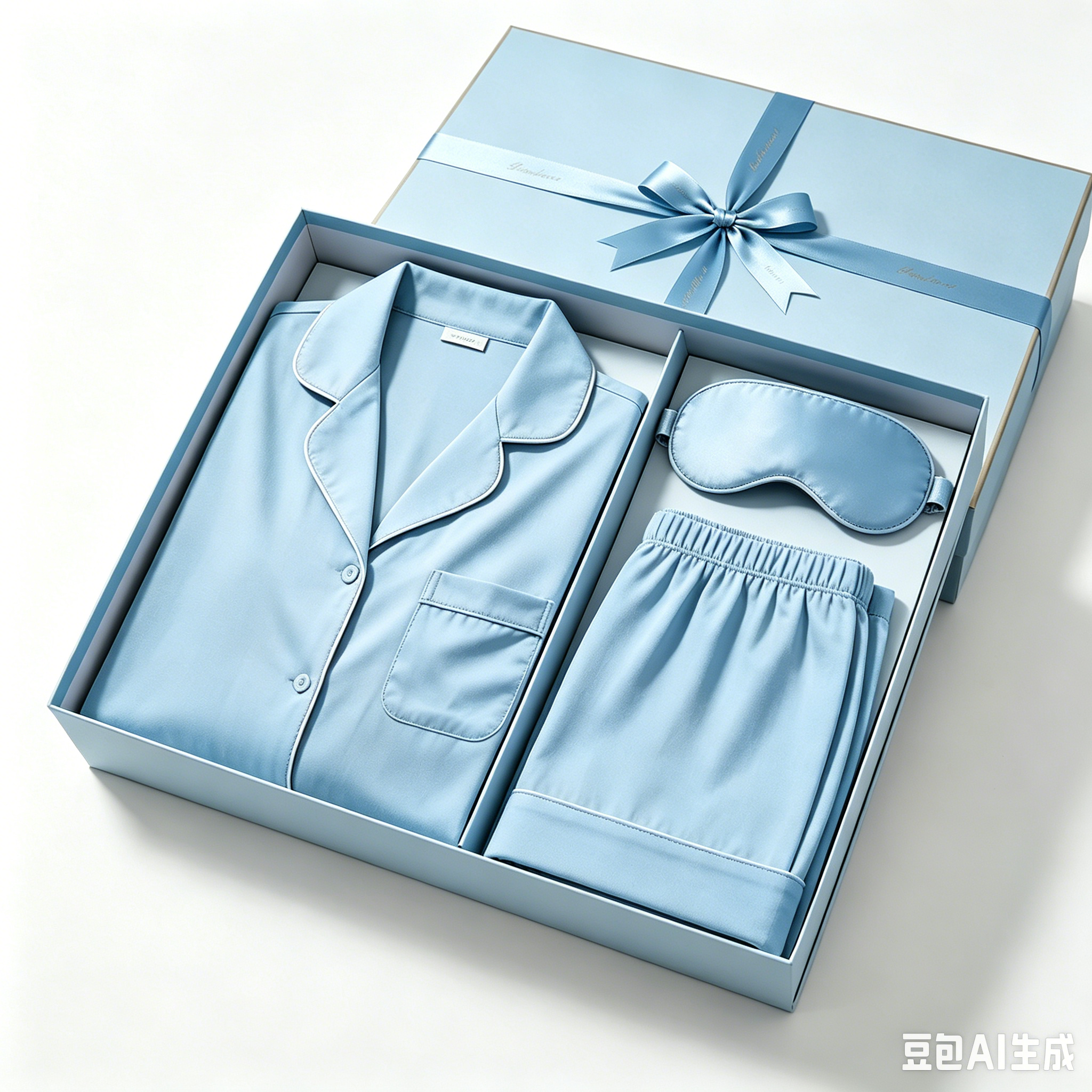 Confezione regalo premium blu polveroso