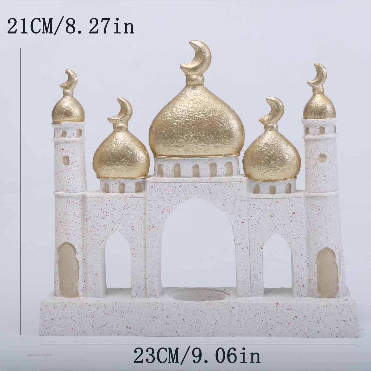 23365 grande castello piatto in gesso