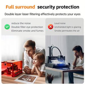木材切割设计桌面DIY拉泽雕刻机护眼超细激光10W - Product Image 5