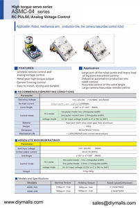 ASMC-05B yüksek güç yüksek tork Servo DC12V 24V 180kg.cm çelik dişli RC Servo Robot mekanik kol için ASMC-04B