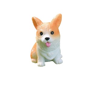 可爱卡通仿真萨摩耶博美犬DIY微景观园艺摆件新奇礼品摆件