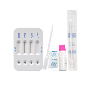 Chw/ana/lym/ehr Caniv-4 Combo anaplasm/ heartworm/erlichia/lyme Canis ชุดทดสอบสัตว์เลี้ยงที่รวดเร็วได้รับการรับรอง CE สำหรับใช้ในบ้านเชิงพาณิชย์ - Product Image 2