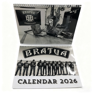 2026 bán buôn tùy chỉnh xoắn ốc ràng buộc UV in ấn giấy tráng tường Bảng lịch với logo cho văn phòng sử dụng - Product Image 1