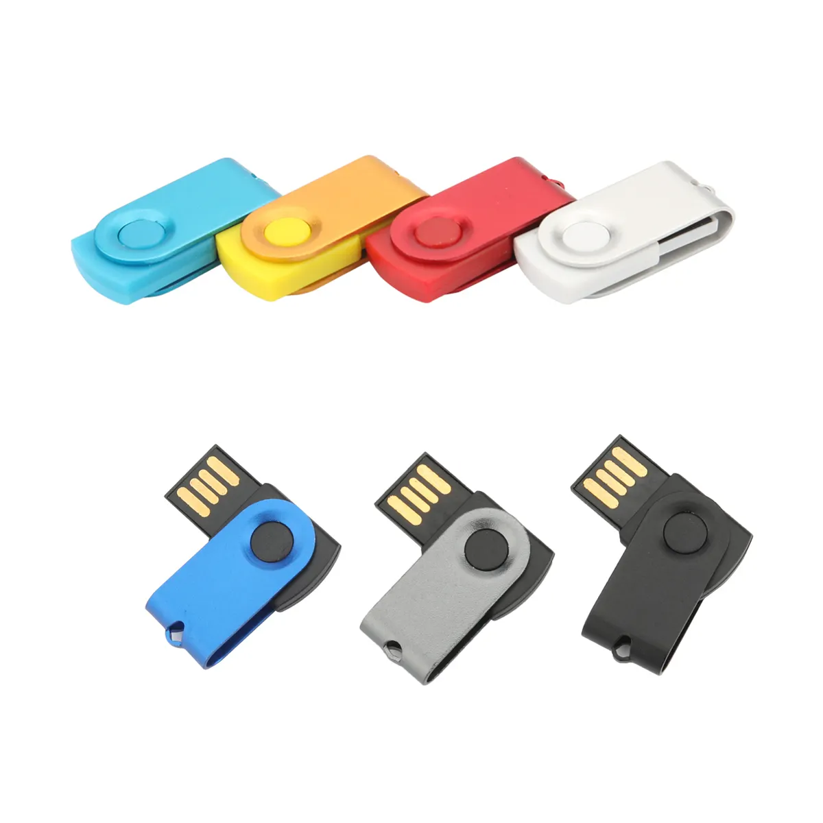 Mini Usb giratorio portátil, unidad de memoria Usb de alta velocidad, gran capacidad, 100%, barato