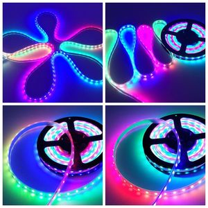 ไฟเส้น LED 5M 2811 IC 5050 RGB,ไฟส่องเทปไดโอดแอดเดรสได้ตั้งโปรแกรมได้ไฟหลังทีวี12V WS2811 30 LEDs/M Pixels - Product Image 3
