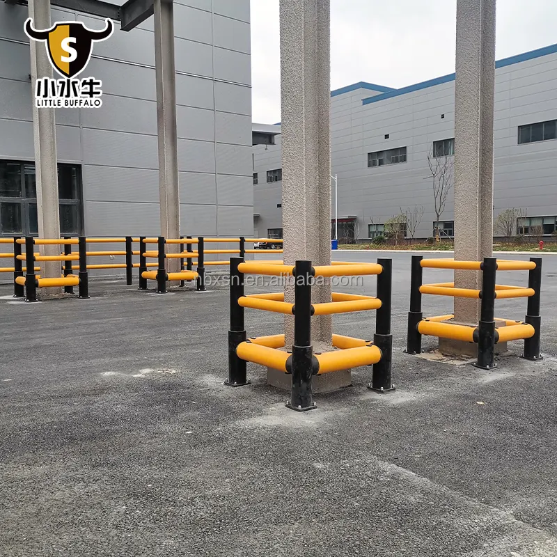 Factory Selling Traffic Barrier Pedestrian Safety Barriers for Warehouse Storage Upright Steel Column Guard Protector