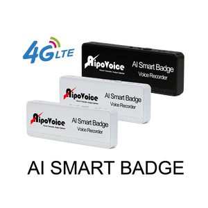 Ai hỗ trợ wifi thông minh huy hiệu ghi âm lên đến 12 giờ ghi âm liên tục dịch - Product Image 1