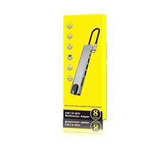 8合1 USB C集线器分离器USB数据USB3.0扩展坞适配器C型2.0 4k分辨率充电兼容电脑笔记本电脑 - Product Image 3
