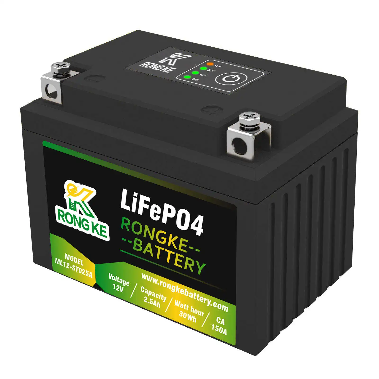 Baterai Lifepo4 Lithium Powersports 12 V 2,5 ah 12 v 150A penjualan bagus dengan baterai Bms 12 Volt baterai Lithium untuk Autobike Cca90