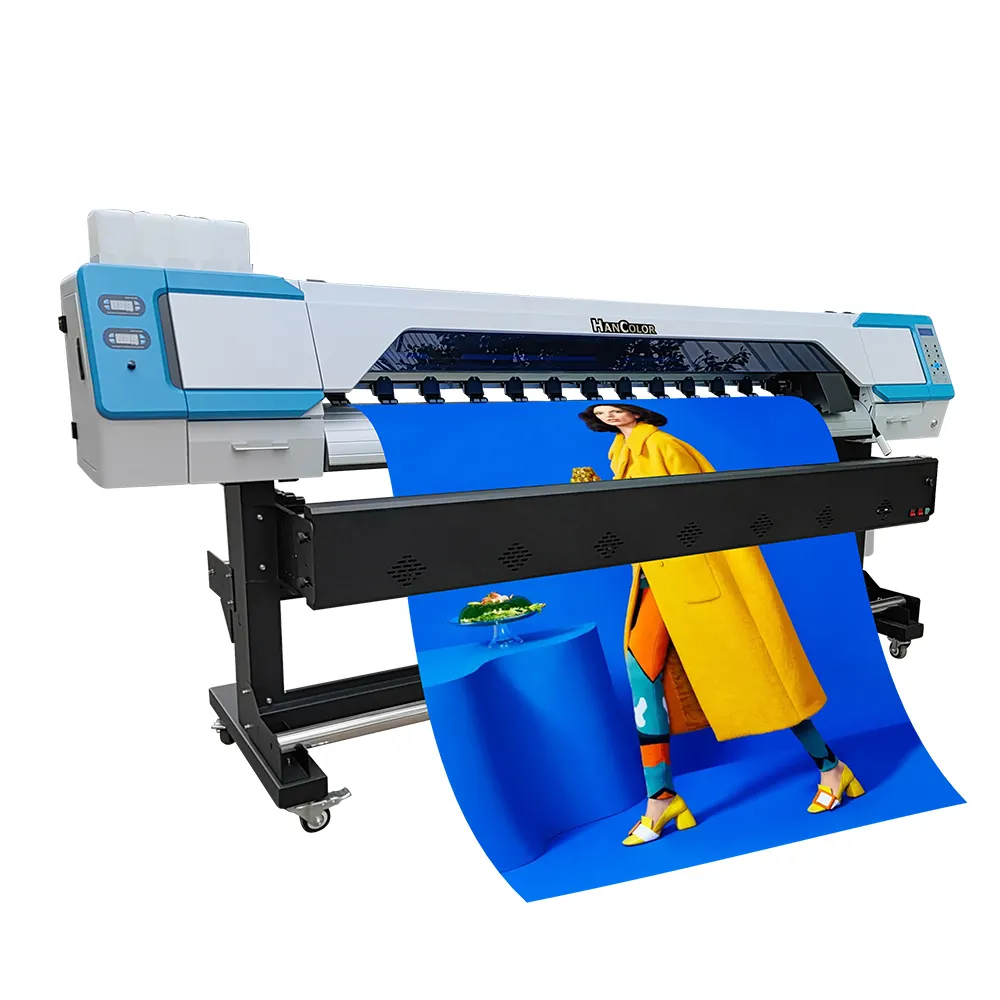 HanColor solvente stampante di seconda mano XP600 panno satinato