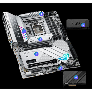 ASUS ROG MAXIMUS Z790 APEX ATX Used Motherboard with 6 X SATA 6Gb/<strong>s</strong> Ports Support <strong>Intel</strong> 13th/12th Core <strong>CPU</strong> I7-12700/i5-13600K - Product Image 4