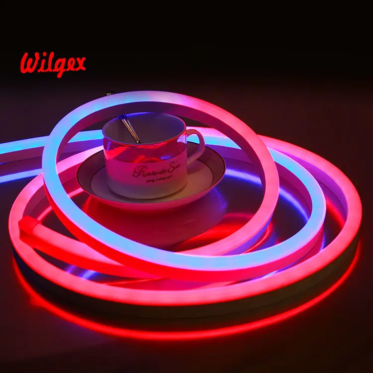 Slim LED Light IP68 Waterproof 10x20mm Addressable SPI DMX Car Neon Flex Ultra Thin Bright Pixel RGB Tape Strip