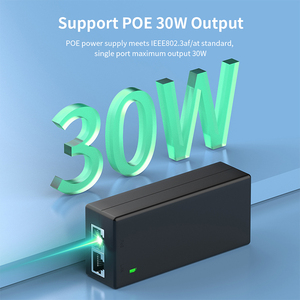 Gigabit POE Inj ector 30W mit IEEE802.3at/af Plug & Play 1000 Mbit/s PoE Inj ector Adapter für IP-Kamera, Wireless AP, Überwachung - Product Image 2