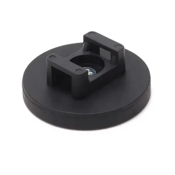 Customized Permanent Strong Neodymium Magnet Composite Rubber Coated Magnetic Cable Tie Mount