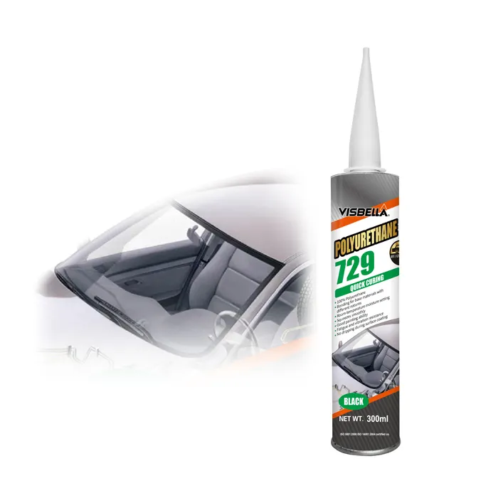 Visbella 729 Auto Windshield Pu Sealant Adhesive Pu Glass Sealant