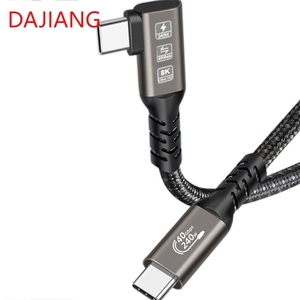 DAJIANG Customized <strong>USB</strong> C 240W Nylon Charger Cord Fast Charging Right Angle USBC Cable for Mobile Phones Computers OEM Cable - Product Image 1