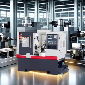 LC-25 High Precision <strong>CNC</strong> <strong>Lathe</strong> <strong>Machine</strong> <strong>2</strong> <strong>Axis</strong> Numerical <strong>Control</strong> Slant Bed Driven Tools for End Milling Automatic Good Price - Product Image 1