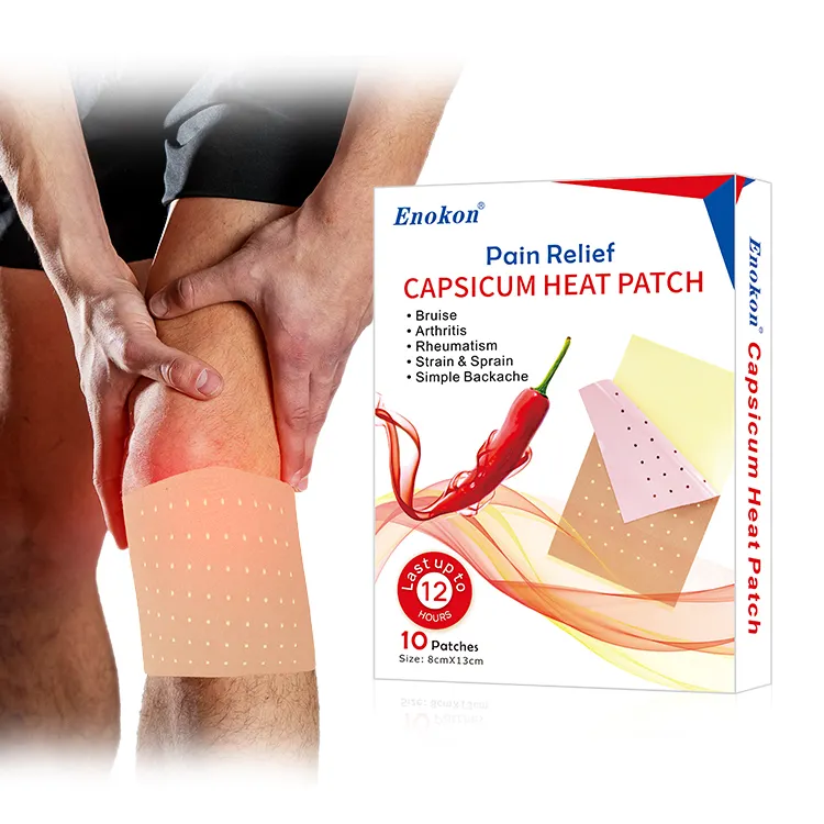 Hot Bán Ấn Độ Bán Buôn Miễn Phí Sản Phẩm Mới Điều Trị Đầu Gối Pain Relief Patch Capsicum Thạch Cao Cho Bong Gân Trở Lại Đau