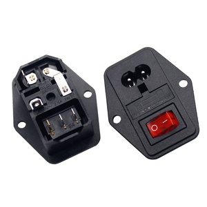 IECC8ネジ取り付けヒューズメスソケットプラグアダプターLEDロッカースイッチヒューズソケット - Product Image 5