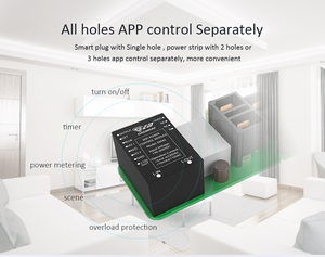 Hot ESP8266 Smart 3 Steckdosen leiste Stecker elektrische drahtlose Steckdose Smart Mini-WLAN-Stecker mit Energie messung - Product Image 5