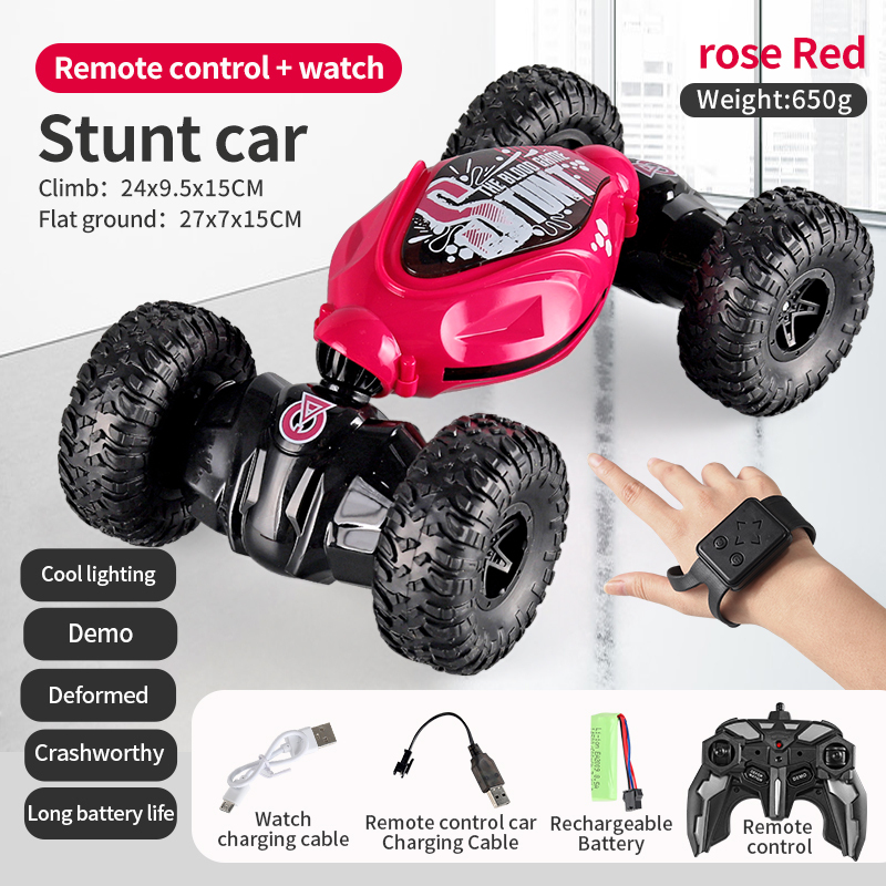 Roues tout-terrain-Pas d'UV-Télécommande double-Rouge