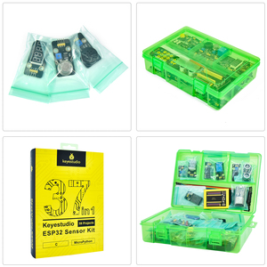 Keyestudio STEM STEAM Módulo de sensores de codificación Kit de aprendizaje ESP32 37 en 1 Kit de sensores