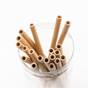 Pajita personalizada de bambú de alta calidad, producción en masa, barata - Product Image 1