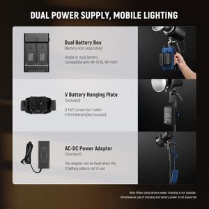 NEEWER MS60B LED Video Light 2.4G/APP <strong>Control</strong> 65W Metal Mini Compact COB <strong>Continuous</strong> <strong>Output</strong> Lighting Spotlight - Product Image 6