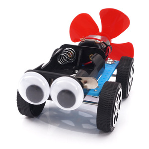 STEM Toy ชุดของเล่น DIY การเรียนรู้ทางกายภาพ,รถเข็นไม้แบบ DIY 3D ชุดทดลองวิทยาศาสตร์ชุดการเรียนรู้ของเล่น STEM - Product Image 3