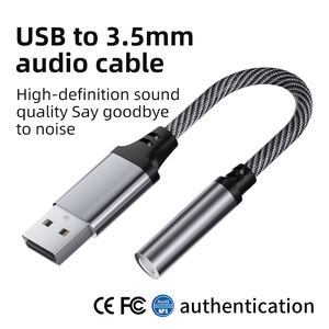 <strong>Audio</strong> <strong>Adapter</strong> USB to 3.5 mm <strong>Adapter</strong> Car <strong>Audio</strong> Cable Computer <strong>Adapter</strong> Listen to the Song Transfer Line