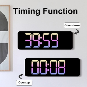 Multifunctional Home Decor Large Screen Remote Control <strong>Digital</strong> Electronic Color Wall Clockwith <strong>Temperature</strong> Week and Calendar - Product Image 5