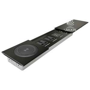 Enchufe de mesa personalizado JiaXin, caja cuadrada, enchufe de carga inalámbrico, enchufe de alimentación múltiple - Product Image 1