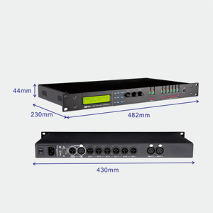 Procesador de audio digital 2 entradas 6 salidas Sistema de sonido profesional Procesador de audio multifunción - Product Image 3