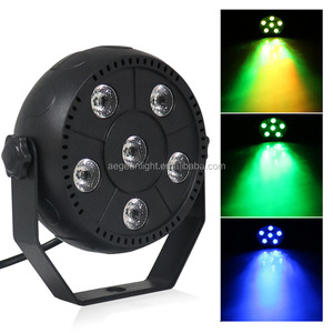 6x1w RGB 3 in 1 DMX Party Par Light 6W RGB Plastic <strong>Led</strong> Par Light Round <strong>Led</strong> Par Stage Light - Product Image 3