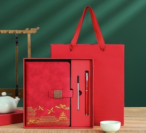 设计定制标志尺寸精装日记本软封面礼品盒笔记本人造革A4 A5工厂新款纸质材料记事本 - Product Image 3