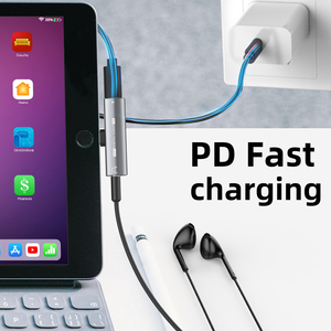 3合1 USB C型转换器3.5毫米音频耳机端口PD快速充电适配器多功能转换器 - Product Image 3