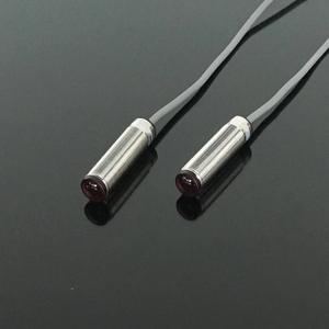 黄铜镀铬红外线光电传感器NPN无可调40厘米光电传感器开关激光距离传感器