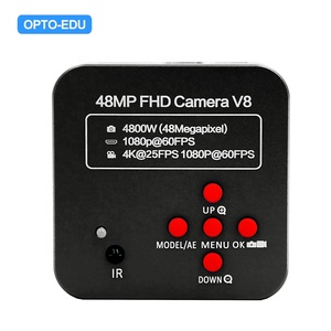 กล้องสองตาขาสามตา CCD สำหรับกล้องจุลทรรศน์กล้องจุลทรรศน์ A59.4231 OPTO-EDU C-Mount 60fps CCD Medical trinocular 4K 38M - Product Image 4