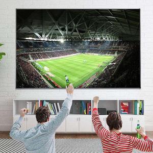 Pantalla de proyección DE PVC blanco de 84 pulgadas, marco fijo, pantalla de proyección 4K montada en la pared - Product Image 6