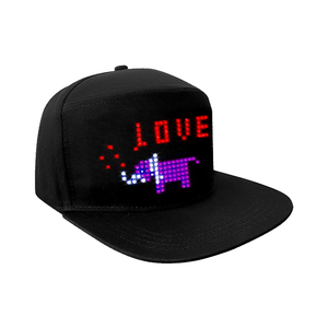 Flashing Light up Message Display <strong>LED</strong> Cap Smart APP DIY Program <strong>LED</strong> Hat Luminous Christmas Party Light <strong>LED</strong> Caps and Hats - Product Image 1