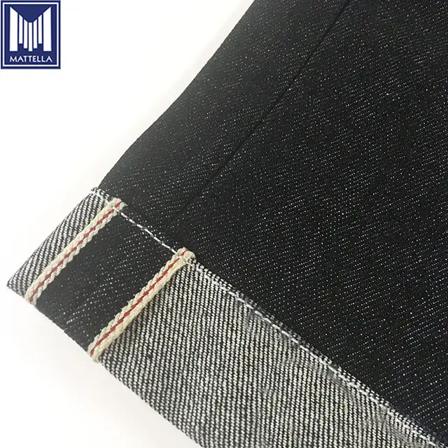 Stocklot großhandel preis 100% baumwolle japanischen stil rohen kanten denim stoff für eisen herz motorrad ritter jeans