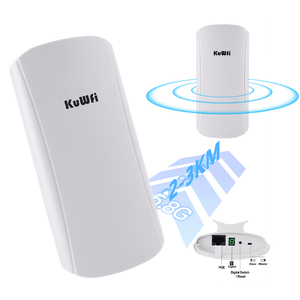 KuWFi 5.8g 900Mbps 2KM Longo Alcance Ptmp Cobertura Wifi Cpe Câmera À Prova D 'Água IP65 Ponte Sem Fio Ao Ar Livre para Uso Do Site