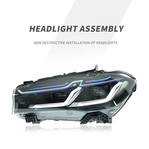 Cụm đèn pha <span class=keywords><strong>LED</strong></span> X5 <span class=keywords><strong>F15</strong></span> năm 2014-2018 với đèn chạy ban ngày, điện áp 12V, nhiệt độ màu 6000K, độ sáng 8000 lumen - Product Image 2