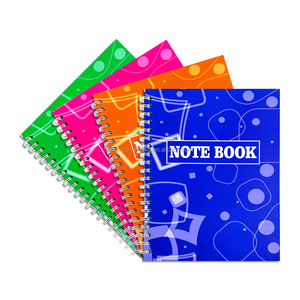 Özelleştirilebilir Logo 4 renkli ciltli bobin defter okul ve ofis yazı için dayanıklı kağıt kapak ile yapılmış - Product Image 1