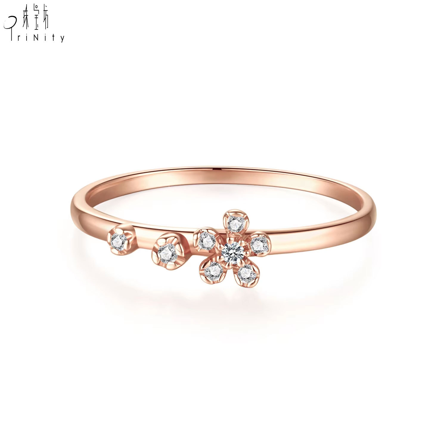 Or rose massif 18 carats