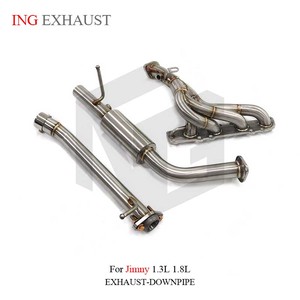זרימה גבוהה פליטה במורד צינור סעפת עבור jimny 1.3l 1.8l 2013-2018 מתיש כותרות ביצועים אוטומטי חלקי חילוף
