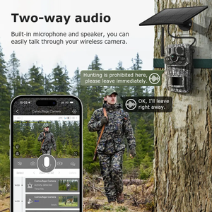 4G GPS Солнечная камера для охоты с широким углом обнаружения 125 градусов 940 нм невидимые светодиоды 0,1 s триггер времени SD карта памяти - Product Image 6