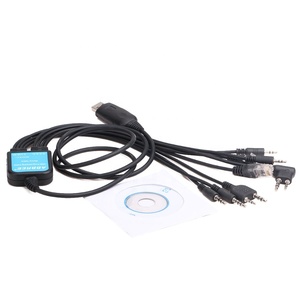 2020 Abbree 8 in 1 USB Del Computer Cavo di Programmazione CD Per Kenwood Baofeng Motorola Yaesu Icom HYT Walkie Talkie Auto mobile Radio